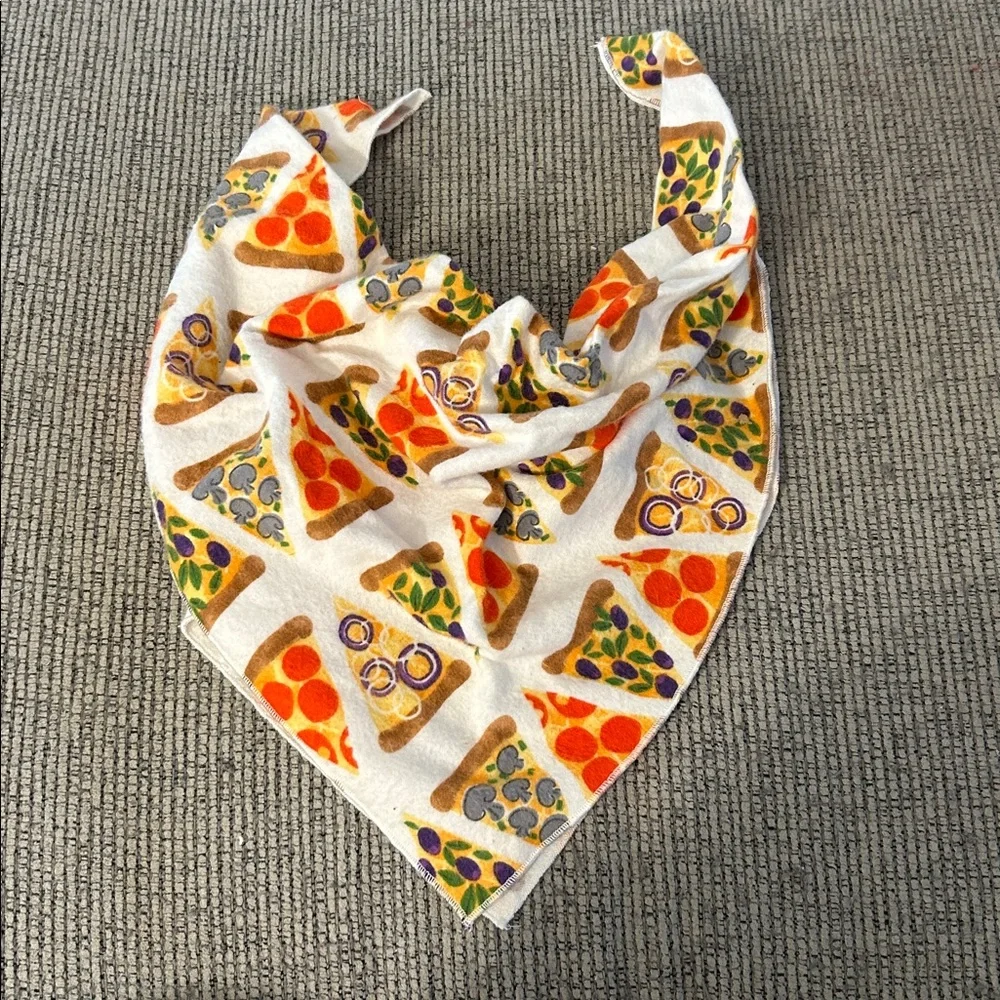 pizza Dog Bandana with cute pizza Print NEW handmade neckerchief